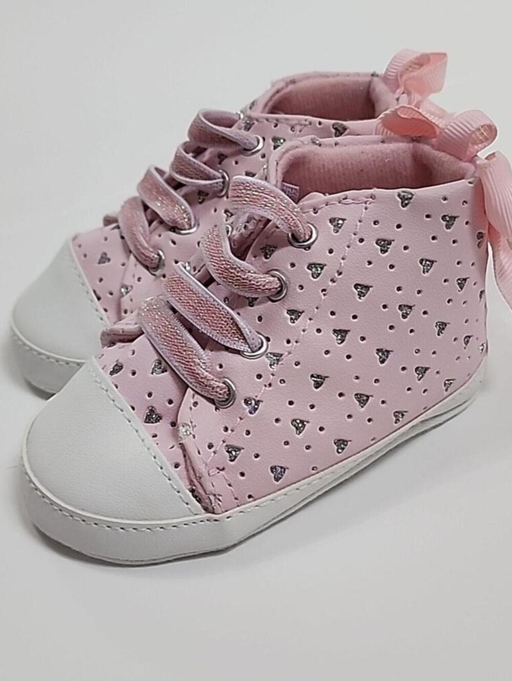 6-9M Glitter Heart Sneakers